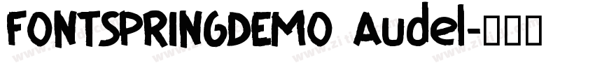 FONTSPRINGDEMO Audel字体转换